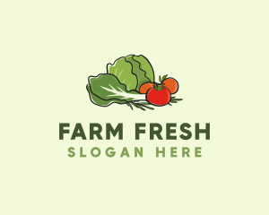 Fresh Vegetable Farm logo design