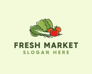 Fresh Vegetable Farm logo design