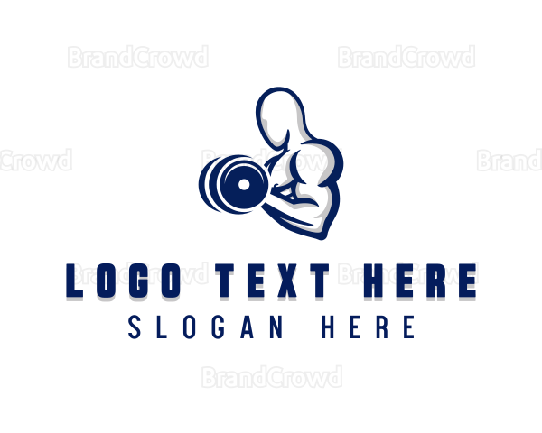 Dumbbell Muscle Workout Logo