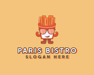 French Fries Cartoon logo design