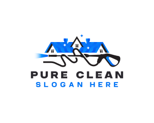 Pressure Washer House logo design