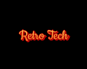 Retro Script  Apparel logo design