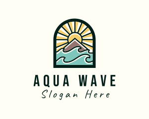 Ocean Wave Travel logo design