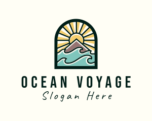 Ocean Wave Travel logo design