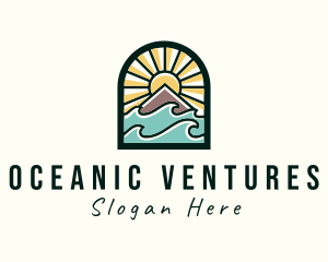 Ocean Wave Travel logo design