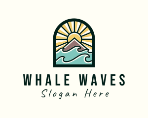 Ocean Wave Travel logo design