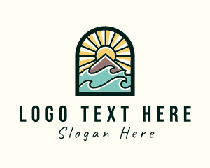 Tourist - Ocean Wave Travel logo design