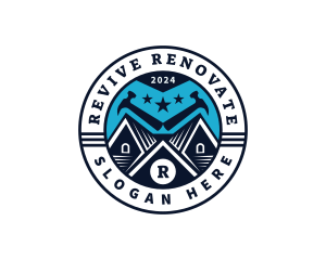 Hammer Roof Renovation logo design