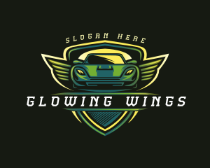 Wing Car Automotive logo design