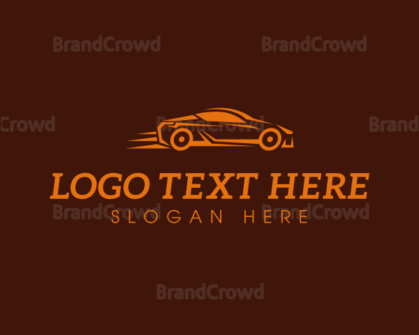 Fast Orange Sedan Logo