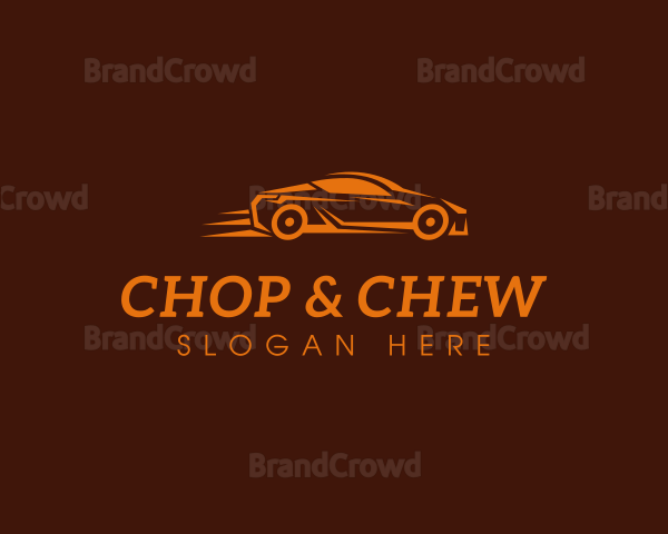 Fast Orange Sedan Logo