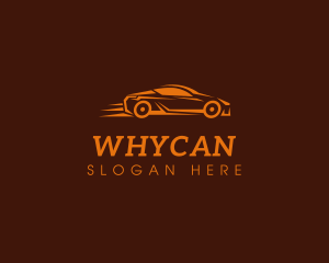 Fast Orange Sedan Logo