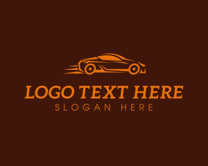 Fast Orange Sedan Logo