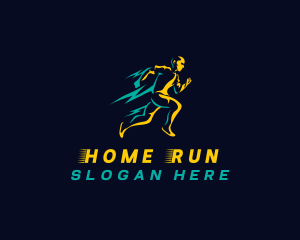 Marathon Speen Running logo design