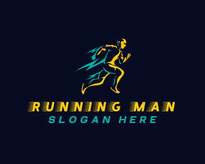 Marathon Speen Running logo design