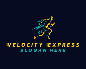High Speed - Marathon Speen Running logo design