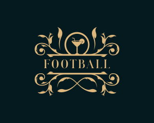 Luxury  Restaurant Cocktail Logo