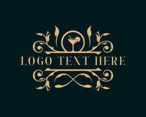 Pub - Luxury  Restaurant Cocktail logo design