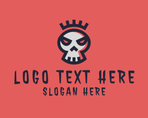 Hacker - Crown Skull Band logo design