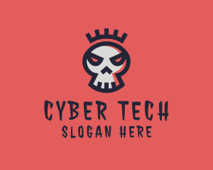 Hacker - Crown Skull Band logo design