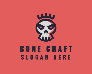 Bones - Crown Skull Band logo design