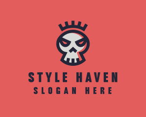 Crown Skull Band logo design