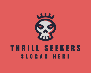 Crown Skull Band logo design