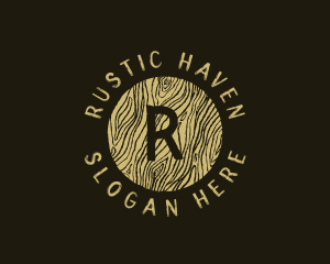 Rustic Wood Lumber logo design