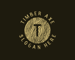 Rustic Wood Lumber logo design