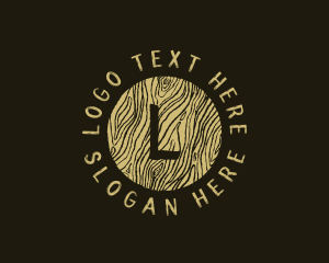 Hippie - Rustic Wood Lumber logo design