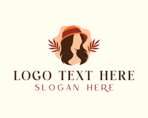Hat - Woman Fashion Hat logo design