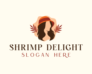 Woman Fashion Hat Logo