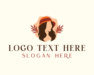 Woman Fashion Hat Logo