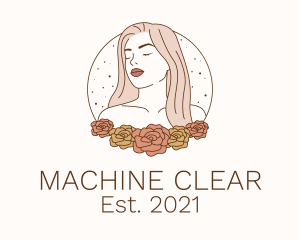Maiden - Beauty Floral Model logo design