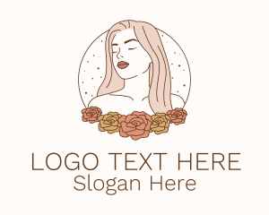 Beauty Floral Model Logo