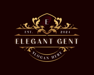 Elegant Crest Ornament logo design