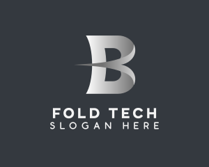 Fold - Multimedia Fold Letter B logo design