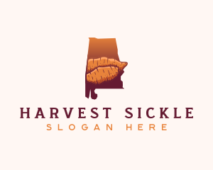 Sweet Potato Alabama logo design