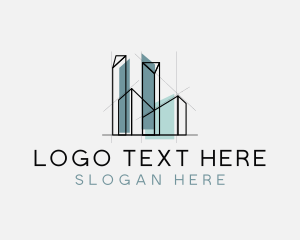 Home - Skyscraper Building Architectural logo design