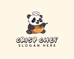 Cartoon Chef Panda logo design