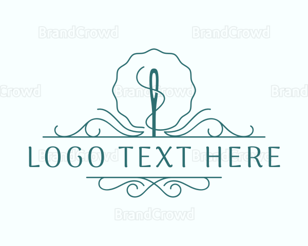 Needle Thread Sewing Logo