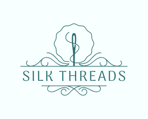 Needle Thread Sewing logo design