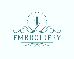 Needle Thread Sewing logo design