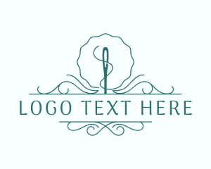 Crafter - Needle Thread Sewing logo design