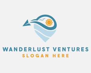 Travel Plane Tourism logo design