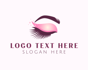 Brow Lamination - Eye Glam Makeup logo design