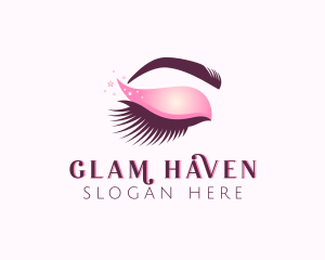 Glam - Eye Glam Makeup logo design