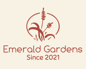 Autumn Garden Grass logo design