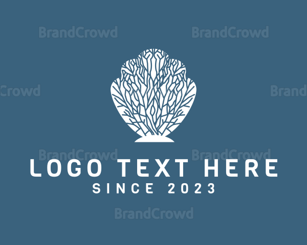 Ocean Coral Shell Logo