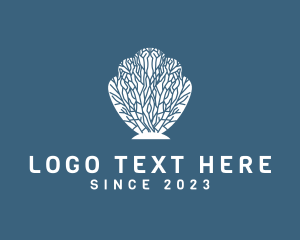 Nature Lover - Ocean Coral Shell logo design